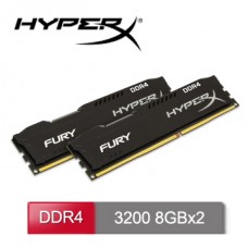 HyperX FURY DDR4-3200 8GBx2 桌上型超頻記憶體 (HX432C16FB3K2/16)